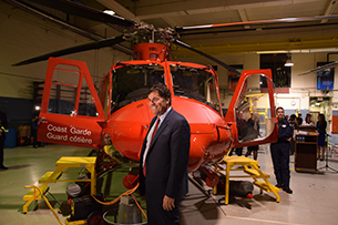 On December 7, 2016, The Honourable Dominic LeBlanc, Minister of Fisheries and Oceans and the Canadian Coast Guard, accepted two new medium-lift helicopters into the Canadian Coast Guard fleet. These are the first two of seven Bell 412EPI that have been contracted to Bell Helicopter Textron Canada Ltd.