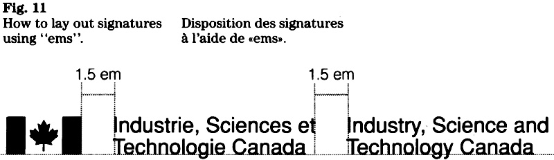 Figure 11 : disposition des signatures à l'aide de « ems »