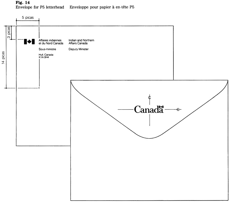 Figure 14 : Enveloppe pour papier à en-tête P5