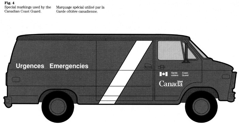 Figure 4 : Marquage spéciale utilisé par la Garde côtière canadienne
