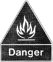 Danger, matières inflammables