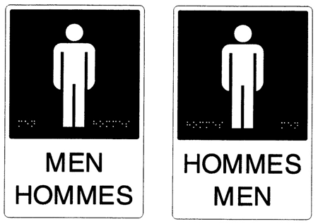 Salle de toilettes pour hommes