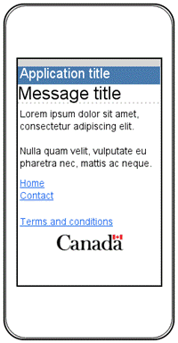 Unilingual server message page/screen as described in Section 2. Server message pages/screens.