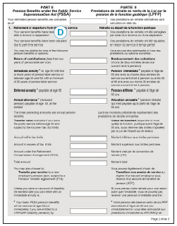 Cliché de Votre relevé de pensions, partie 2. Text version below: