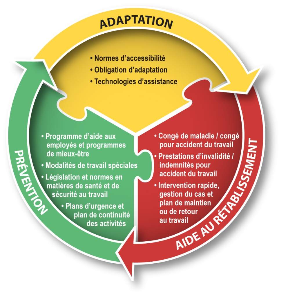 Gestion de l'incapacité: Prévention, aide au rétablissement et adaptation : Version texte ci-dessous