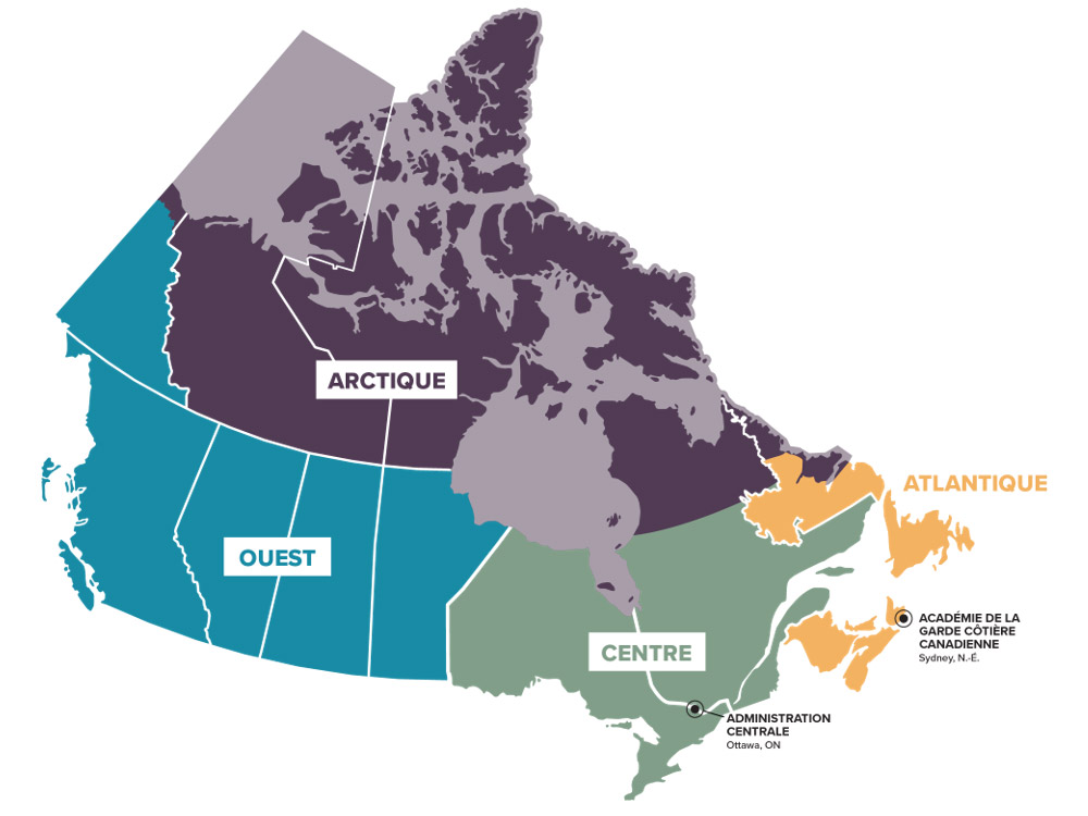 Carte des régions de la GCC : image décrite ci-dessous