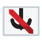 Balise de mouillage interdit, décrite ci-dessus