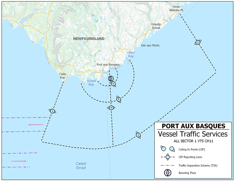 Figure 3-10 - Port aux Basques VTS Zone described below