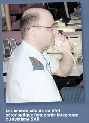 Les coordonateurs du SAR aéronautique font partie intégrante du systême SAR.