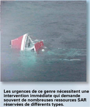 Les situations d'urgence de cette nature exigent une intervention immédiate qui mobilise souvent de nombreux types de ressources SAR spécialisées