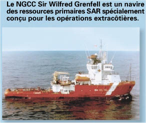 Le NGCC Sir Wilfred Grenfell est un navire de recherche et de sauvetage de premier plan, spécialement conçu pour les activités en mer