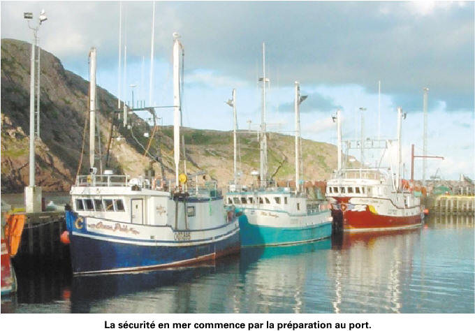 La sécurité en mer commence par une bonne préparation au port