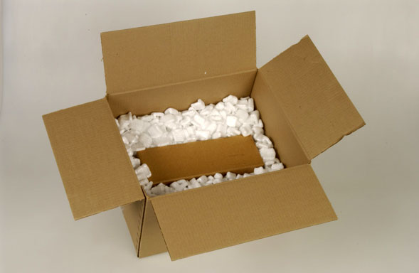 Individual boxes containing loose bubble-wrap.