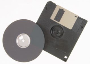 Figure 7: An opened floppy disk rigid jacket with diskette.