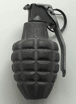 A cast iron hand grenade.