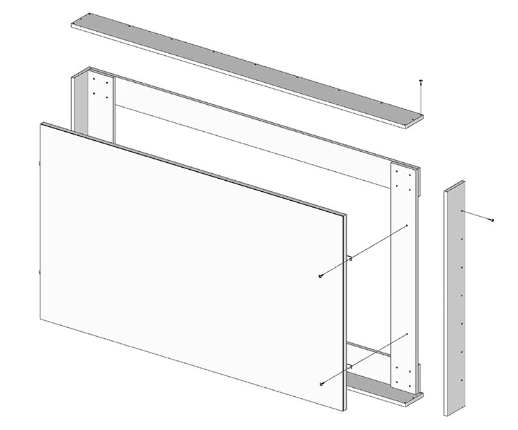 Illustration of handling-travel-storage frame developed by the National Gallery of Canada