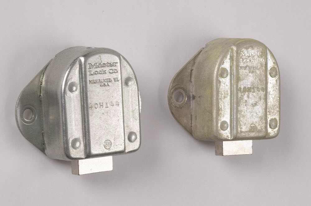 Two locks made of Cadmium
