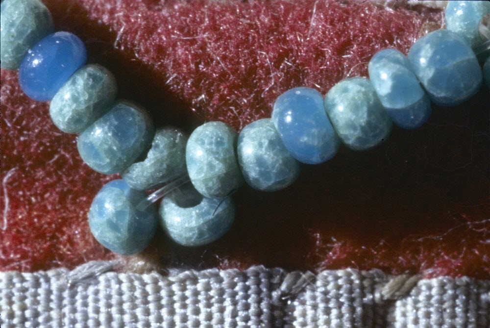 Blue beads bracelet