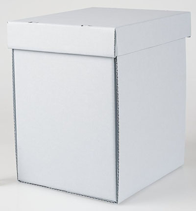 White box with a lid.