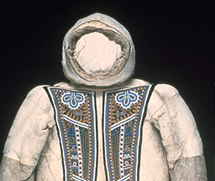 Inuit parka, after conservation treatment.