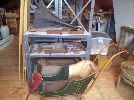 Storage area in MacLeod’s General Store before RE-ORG
