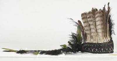A Mi’kmaq feather headdress.