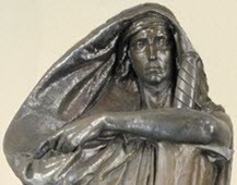 The statue entitled Justicia by Walter Allward after treatment