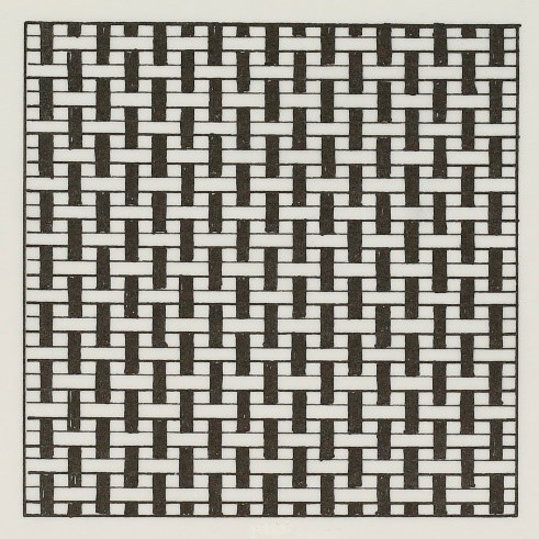 Plain weave, also known as tabby weave, follows an over-under pattern.