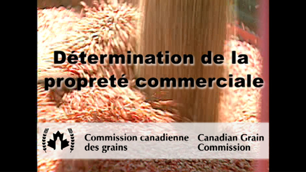 Détermination de la propreté commerciale