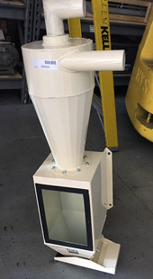 Photo of a sample collector with cyclone.