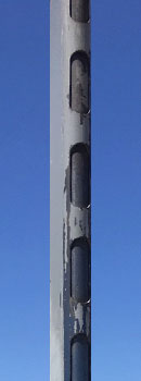 A compartment type probe with closed sample ports