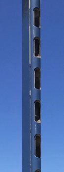 A compartment type probe with open sample ports.  