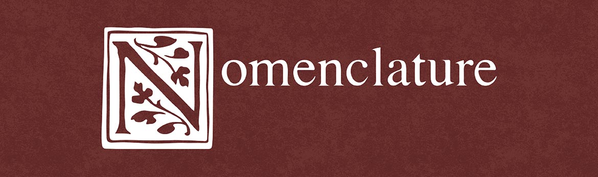 New bilingual Nomenclature is now online.