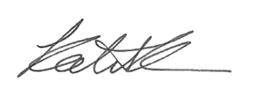 Signature of Kaelin Koufogiannakis