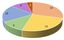 Pie chart of O&M expenditure