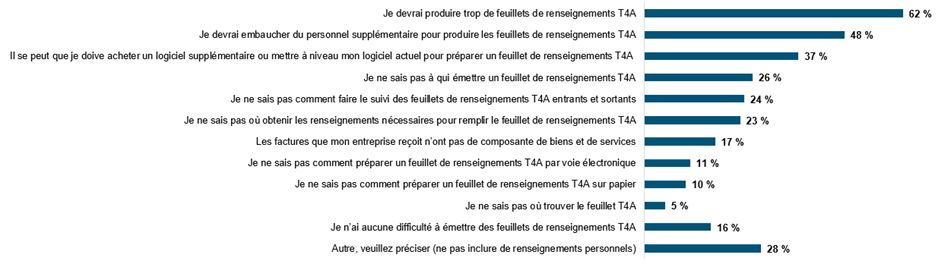 Figure 5 – Défis liés au T4A pour la DHS