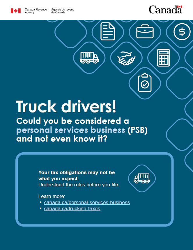Poster– Call out to truck drivers! – English