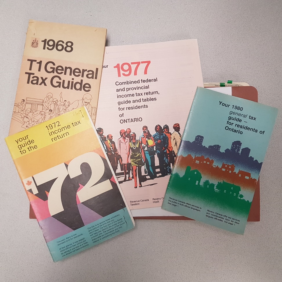 Federal Income Tax and Benefit Guides for tax years 1968, 1972, 1977, and 1980