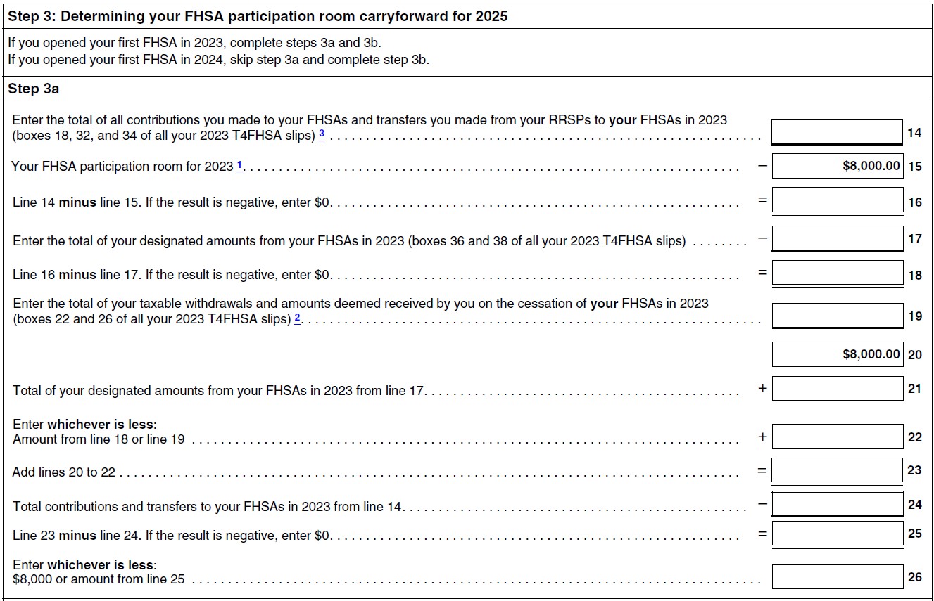 Filled out Form RC728-SCH-A. Section 1, Step 3a.