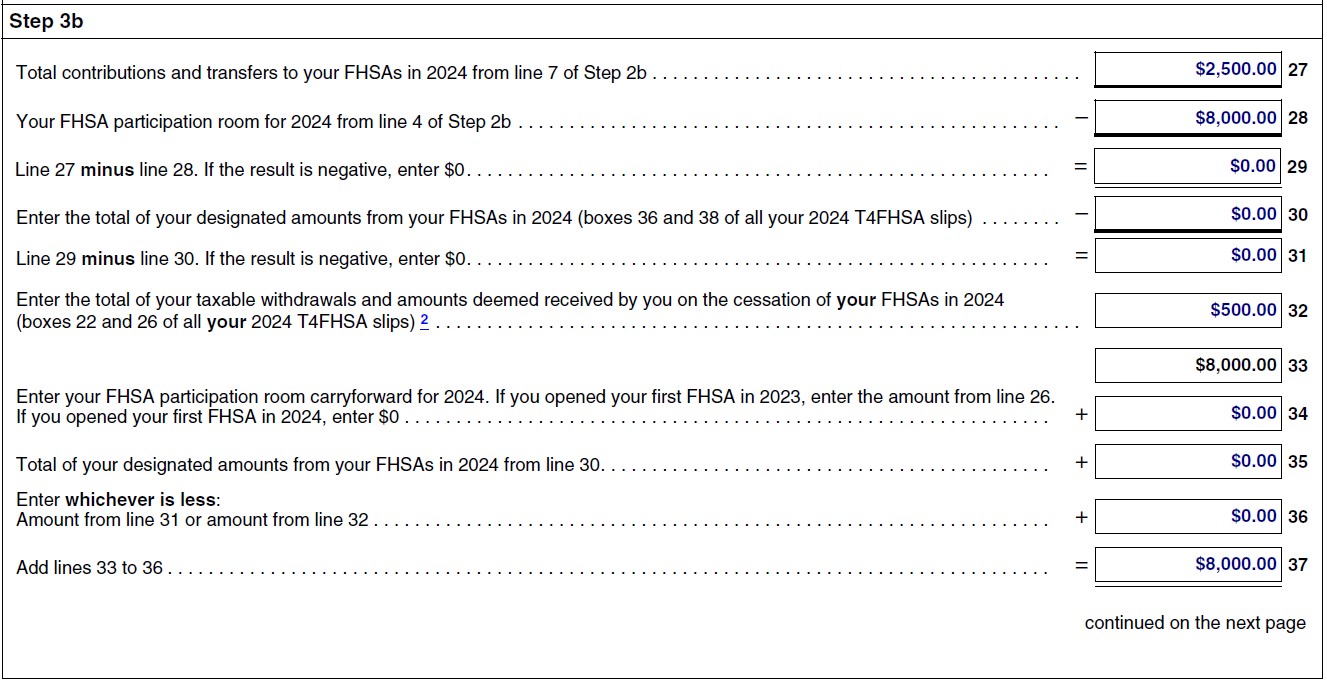 Filled out Form RC728-SCH-A. Section 1, Step 3b.