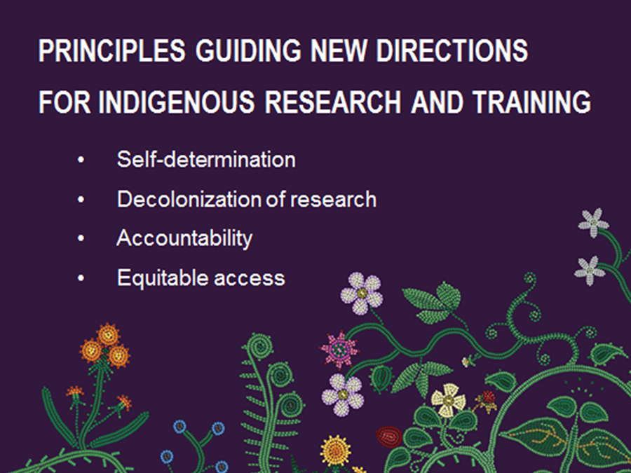 Principles guiding new directions for Indigenous research and training
