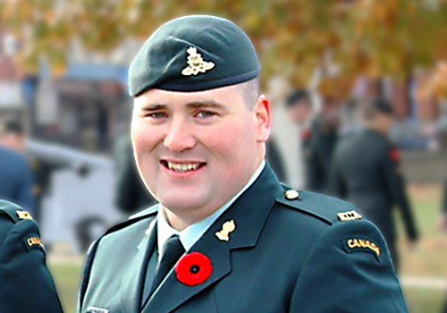 James Raoul en uniforme militaire.