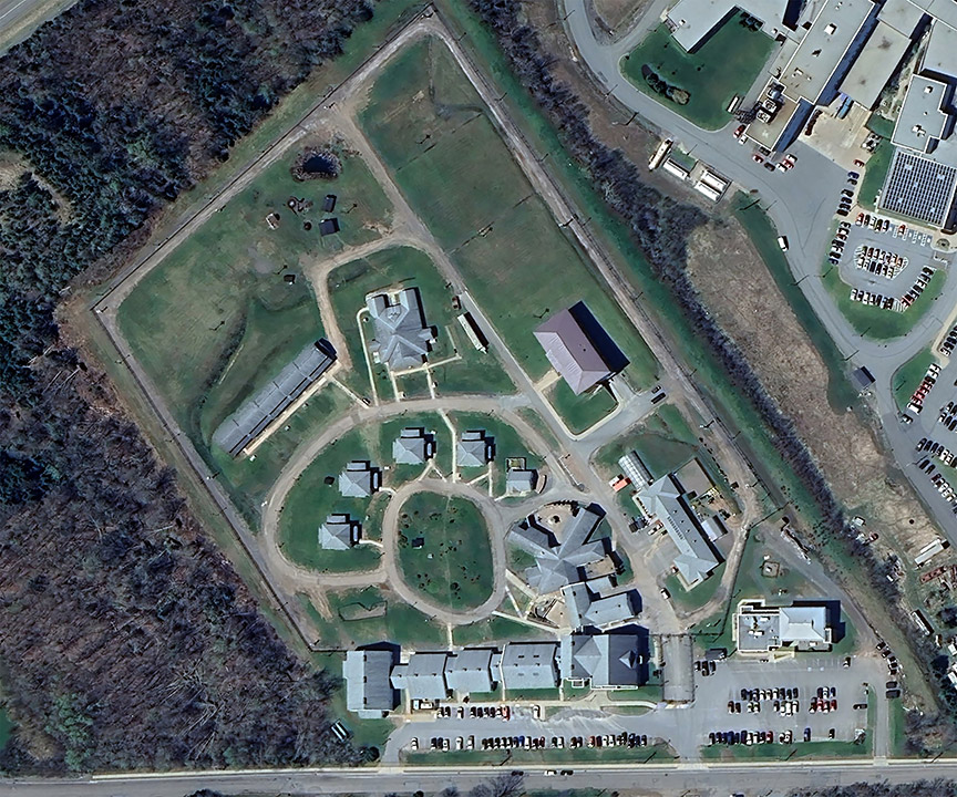 Aerial view of Nova Institution for Women
