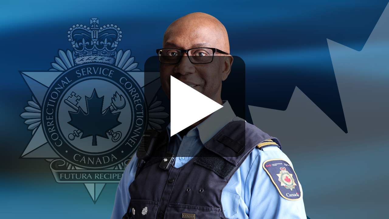 A dark blue graphic with a CSC badge and a Canadian maple leaf in the background. There is a photo of Toyobor.