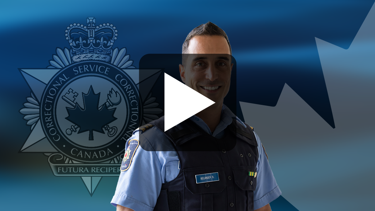 A dark blue graphic with a CSC badge and a Canadian maple leaf in the background. There is a photo of Danny. 