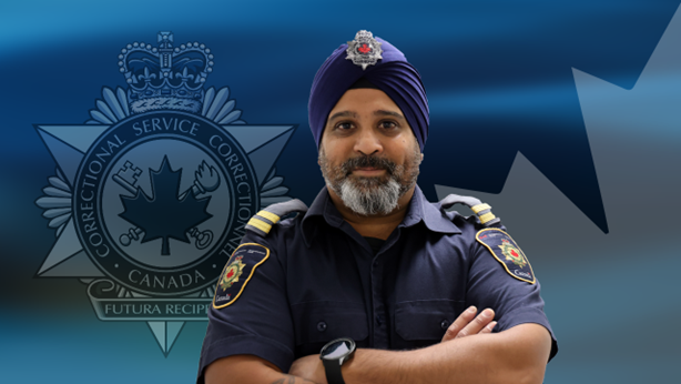 A dark blue graphic with a CSC badge and a Canadian maple leaf in the background. There is a photo of Donny. 
