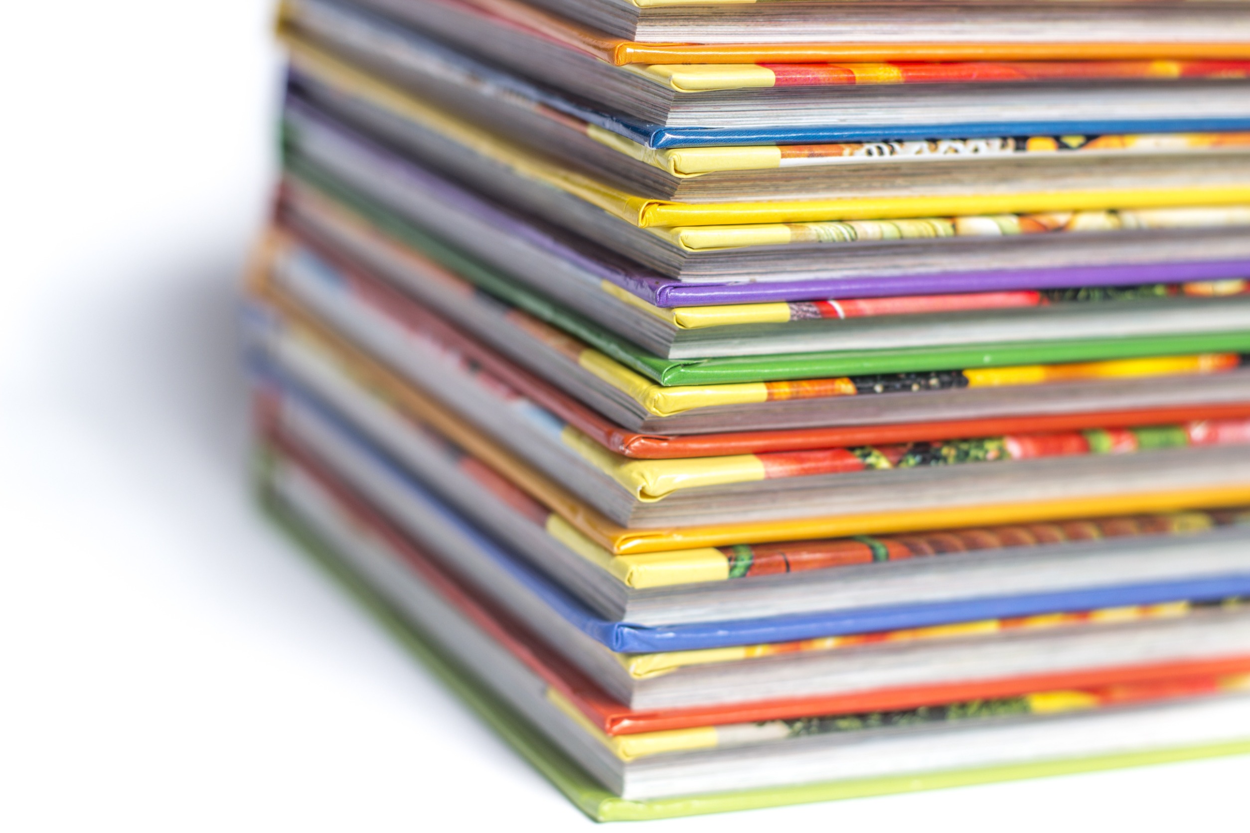 Stack of children's books