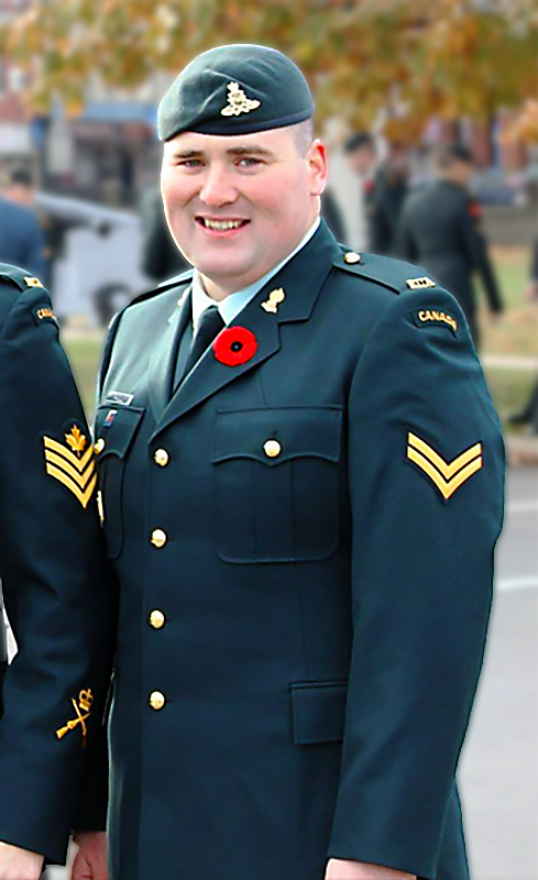 A man stands in a CAF military uniform.