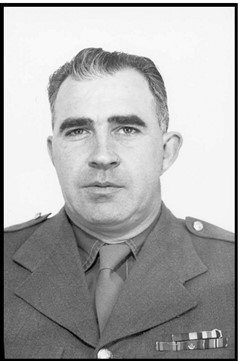 a black-and-white headshot of Guard William Wentworth in uniform
