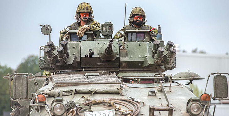 The role of armoured reconnaissance within the Canadian Army article cover.